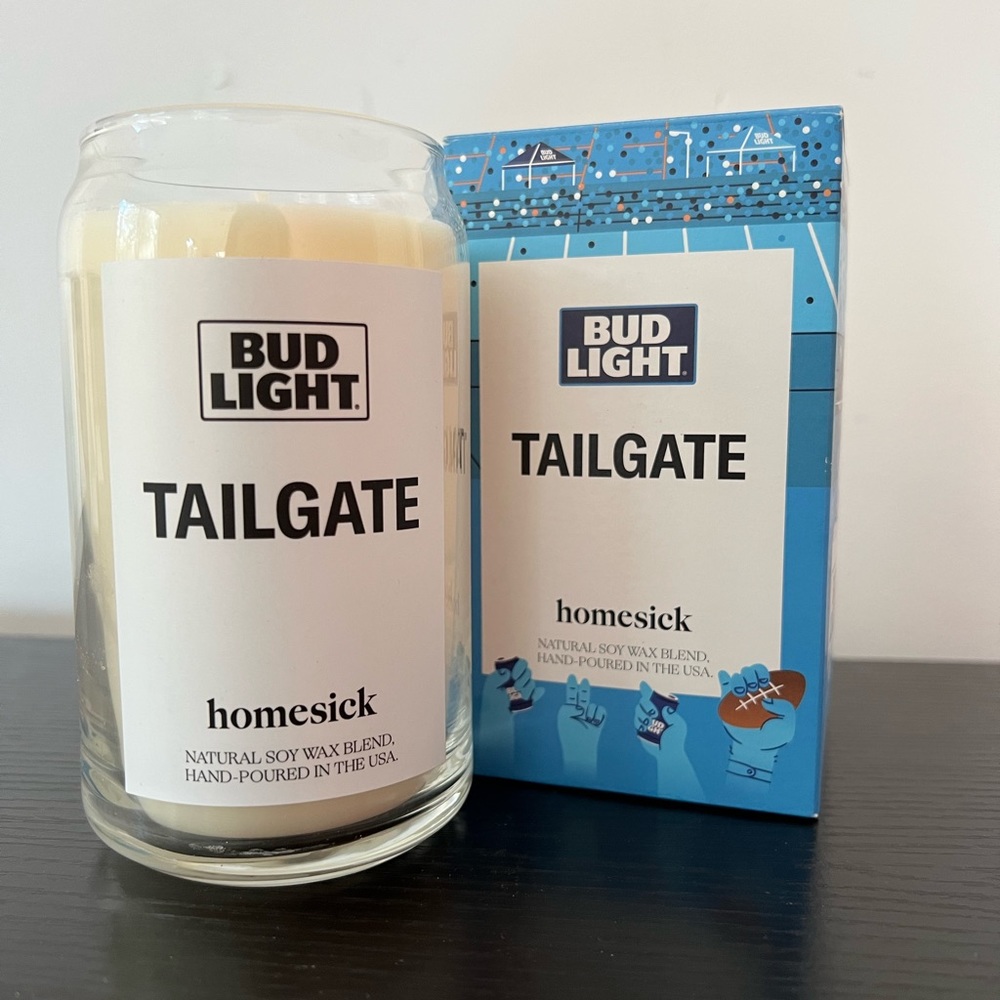 Homesick x Bud Light Tailgate 13.75oz Natural Soy Candle